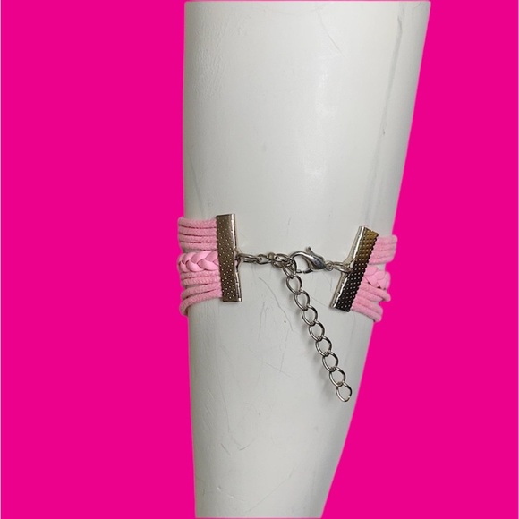 WOMENS FAITH ANGEL WINGS PALM FRIENDSHIP BRACELET - Picture 2 of 2